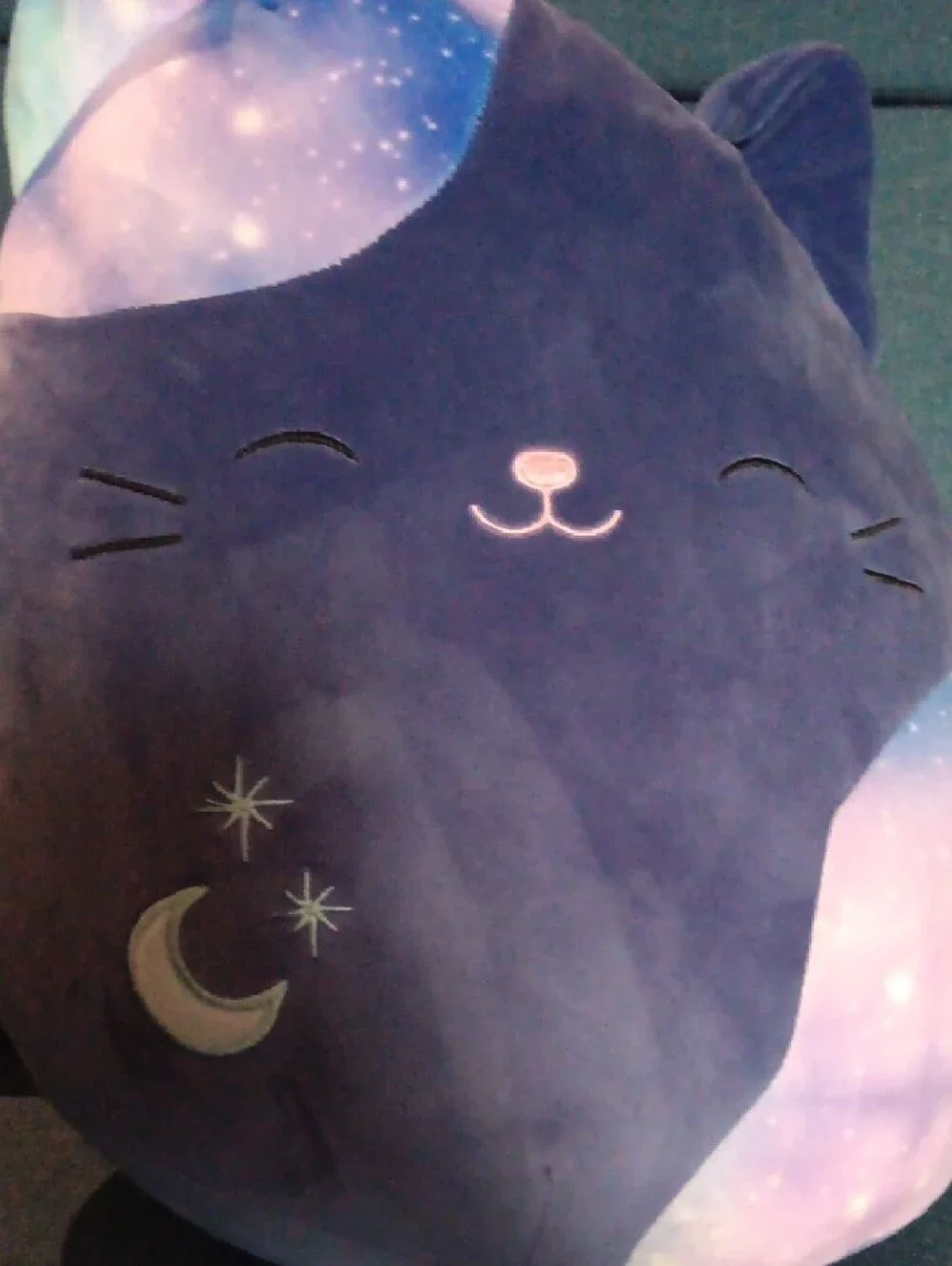 Squishmallows Galaxy Cat Plush - Purple with Pink Accents